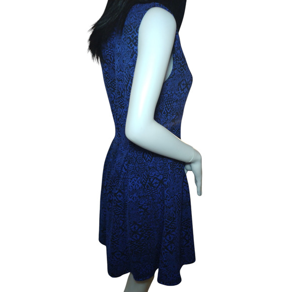 Emerald Sundae Womens Sleeveless Summer Fit and Flare Skater Dress Blue Large - Picture 8 of 15